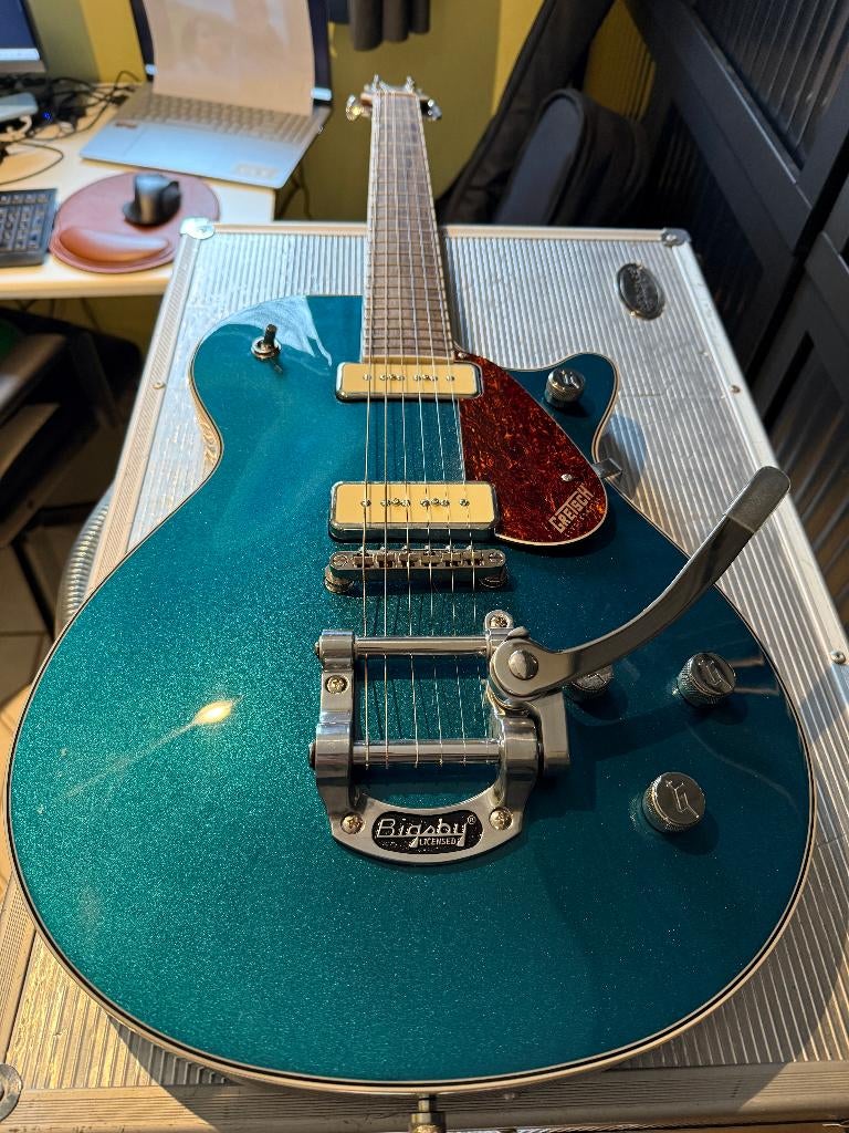 JET ÉLECTROMATIQUE Gretsch G5210T-P90 À COUPE UNIQUE BIGSBY, Musique & Instruments, Enlèvement ou Envoi, Comme neuf, Semi-solid body