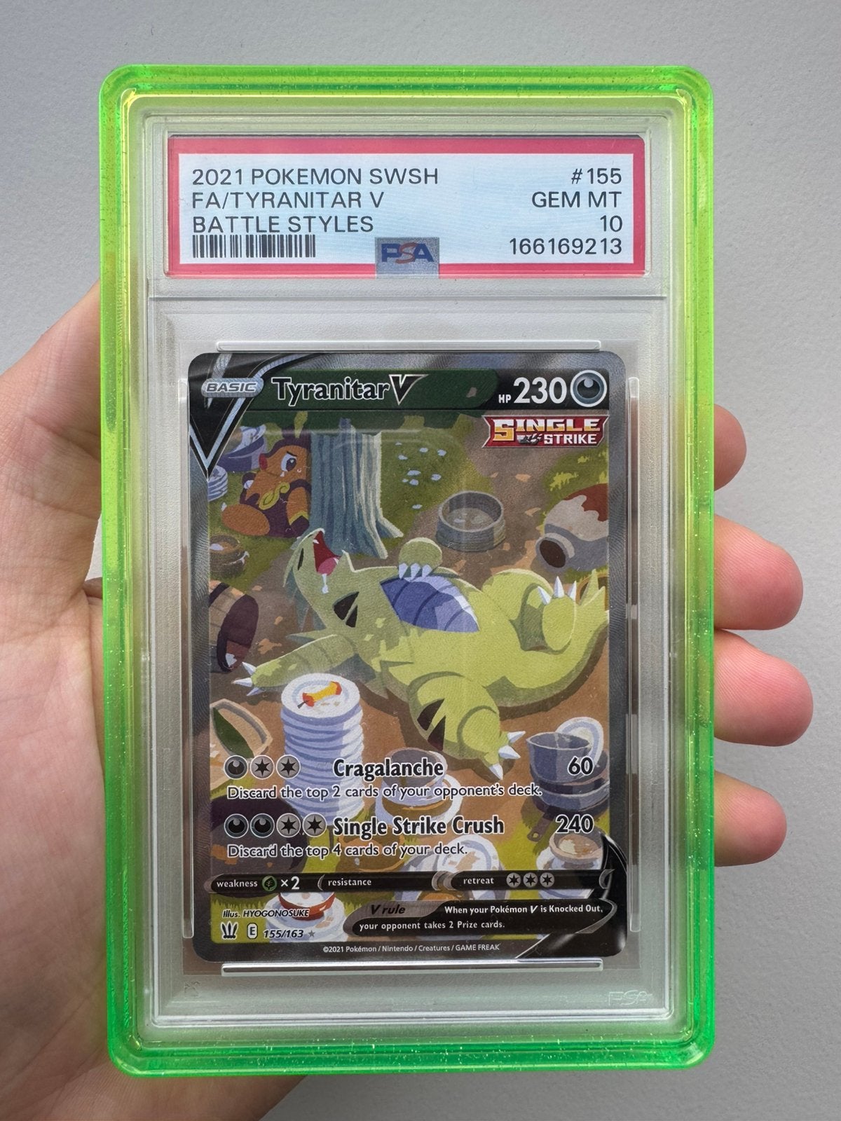 Tyranitar PSA 10, Ophalen of Verzenden, Zo goed als nieuw