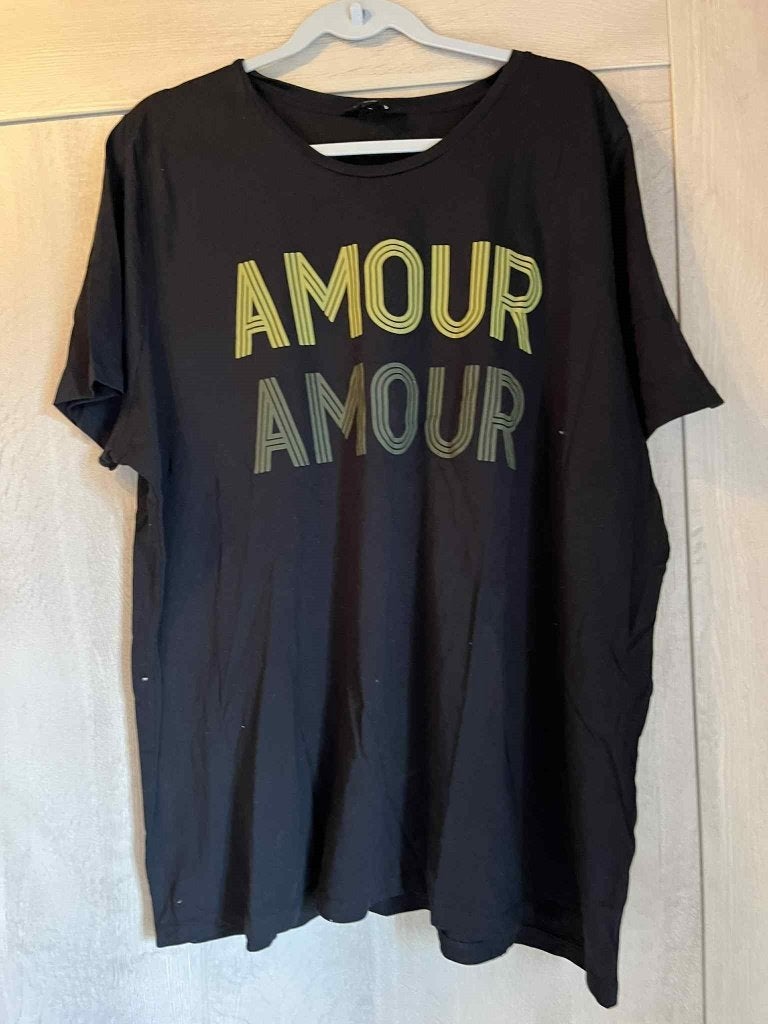 tshirt zwart ms mode amour xxl 50-52, Kleding | Dames, Zwart, MS Mode, Gedragen, Shirt of Top