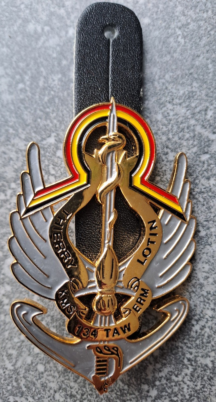 134 TAW Belgische Koninklijke Militaire School charme, Verzamelen, Militaria | Algemeen, Ophalen of Verzenden