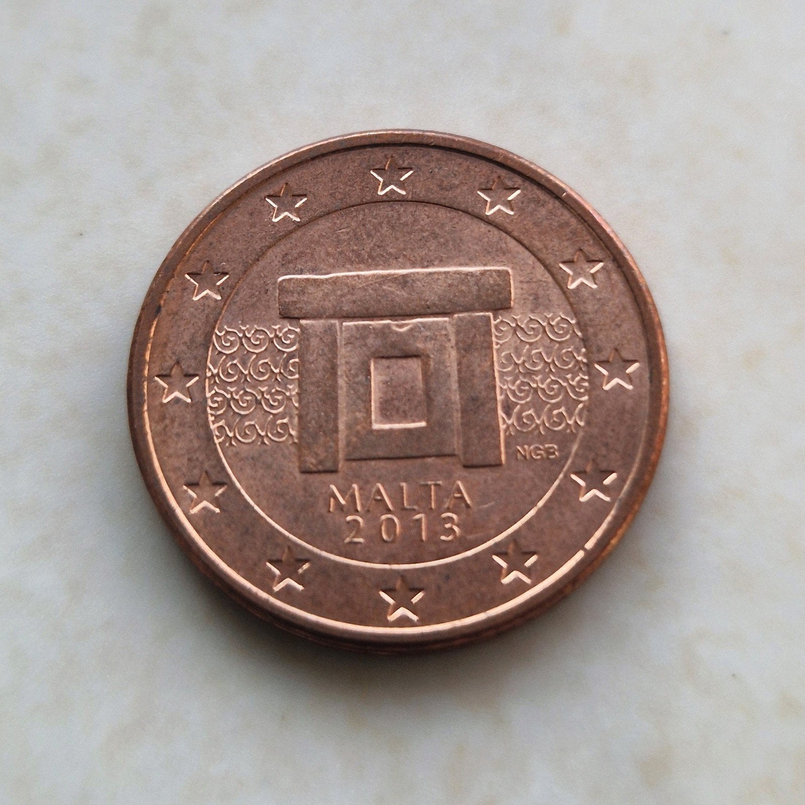2013 Malta , 2 Euro Cent, Postzegels en Munten, Ophalen of Verzenden, Malta, 2 euro