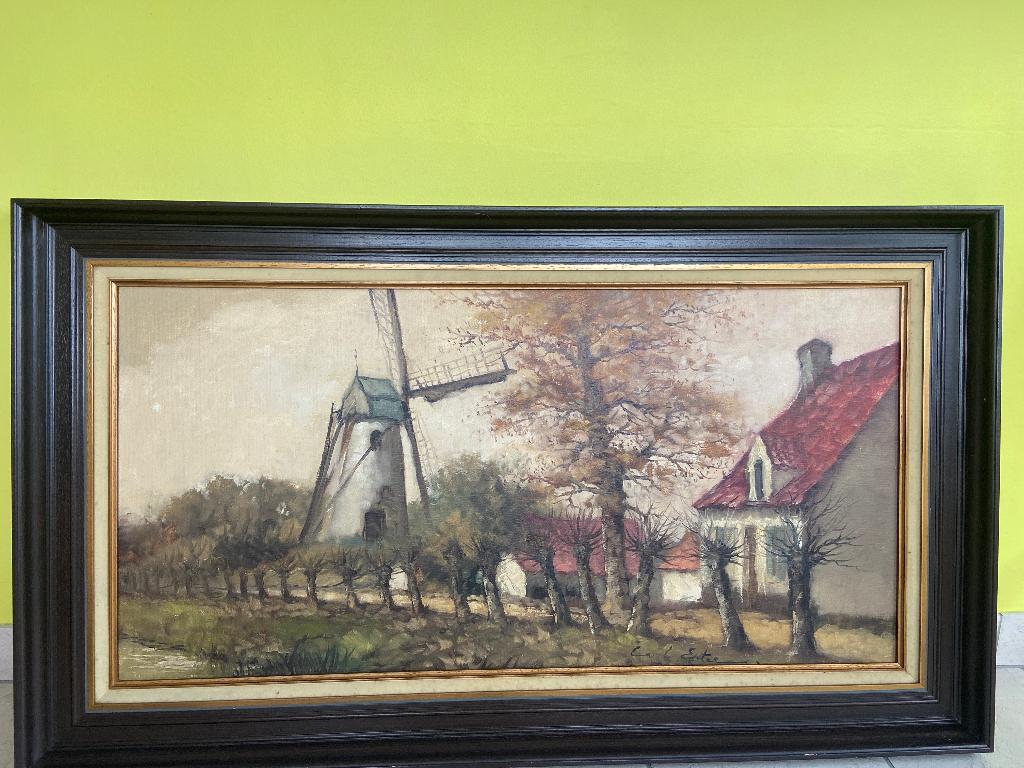 Schilderij Carl Ester 120 x 70, Ophalen