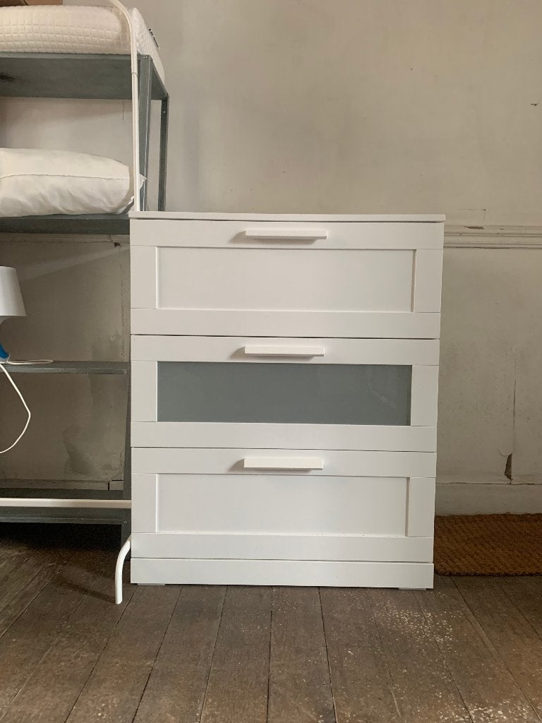 Commode IKEA Brimnes à 3 tiroirs, 3 ou 4 tiroirs, 25 à 50 cm, Enlèvement ou Envoi, Moins de 100 cm