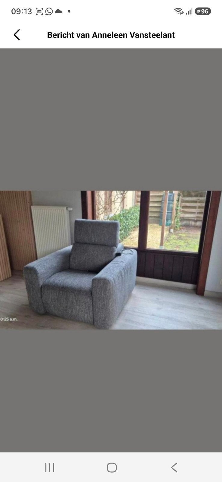 2 electrische zetels, Ophalen