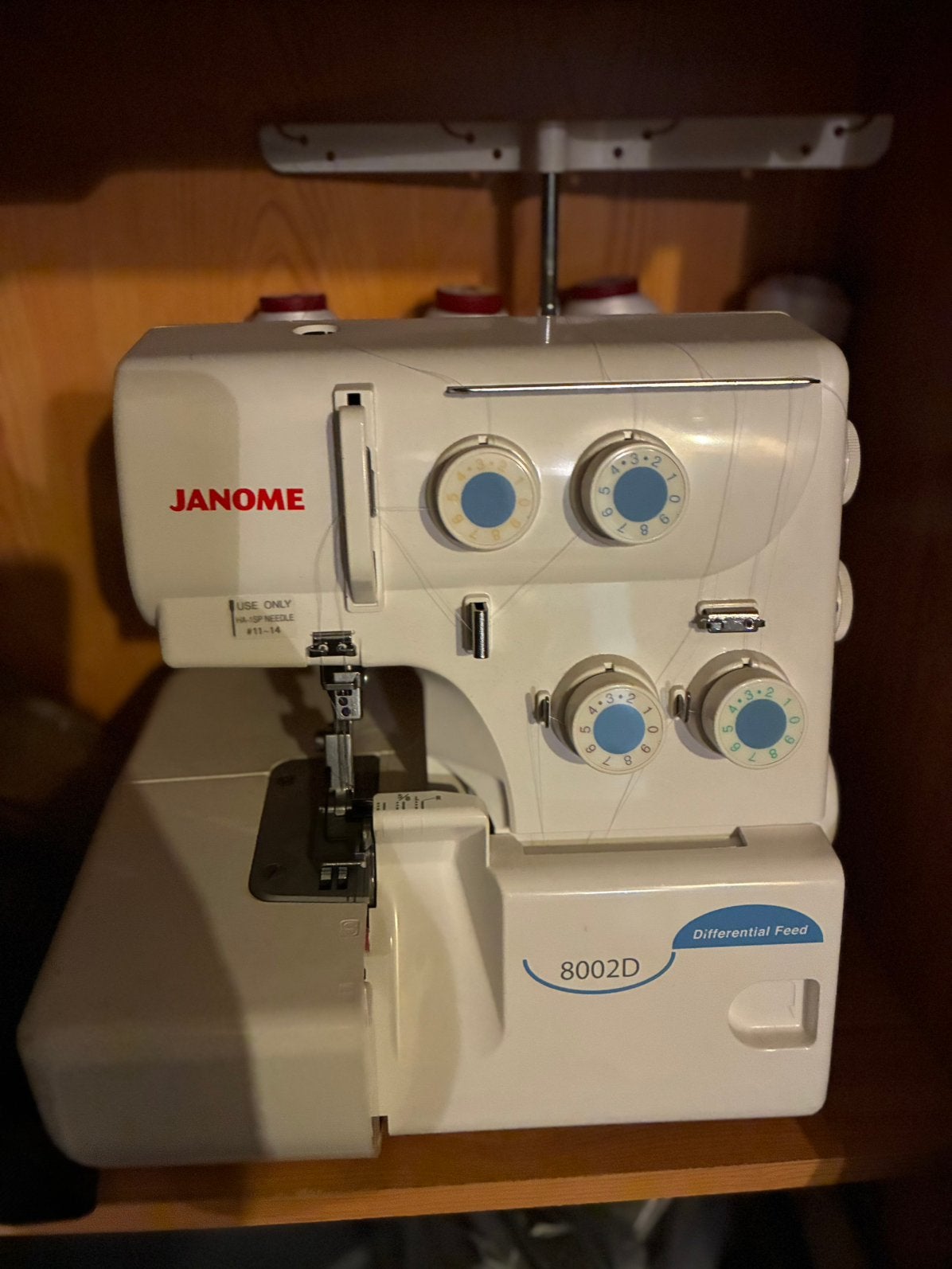 Janome overlock, Hobby & Loisirs créatifs, Enlèvement ou Envoi, Comme neuf, Janome
