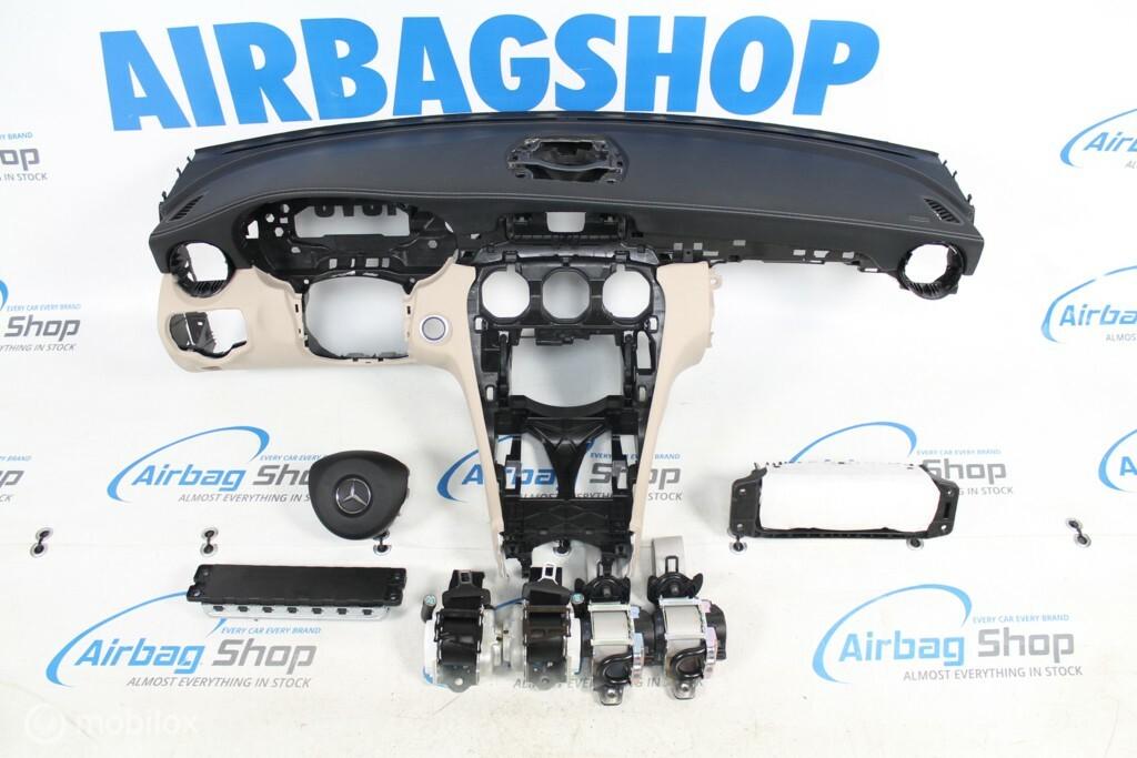 Airbag set - dashboard leer beige mercedes c klasse w205, Auto-onderdelen