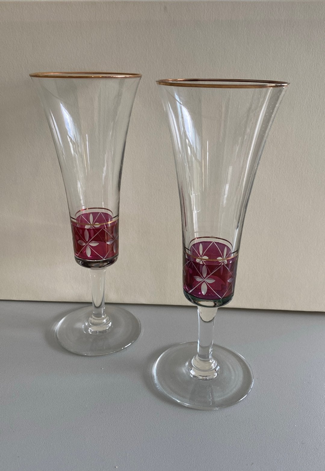 Verres à champagne vintage, Collections, Enlèvement, Comme neuf, Autres types