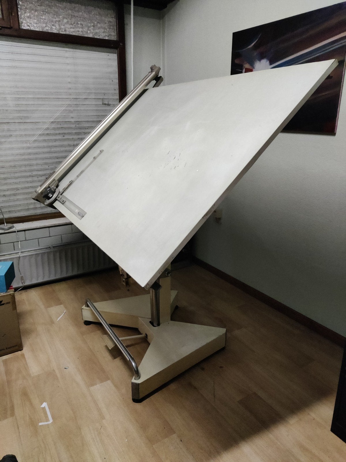 tekentafel / archtitectuurtafel (zucor G56), Doe-het-zelf en Bouw, Tekentafels, Ophalen, Gebruikt, 170 cm of meer