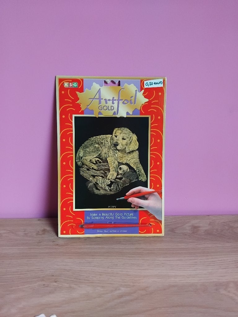 KSG Artfoil Gold Krastekening – Puppy / Golden Retriever, Ophalen, Nieuw