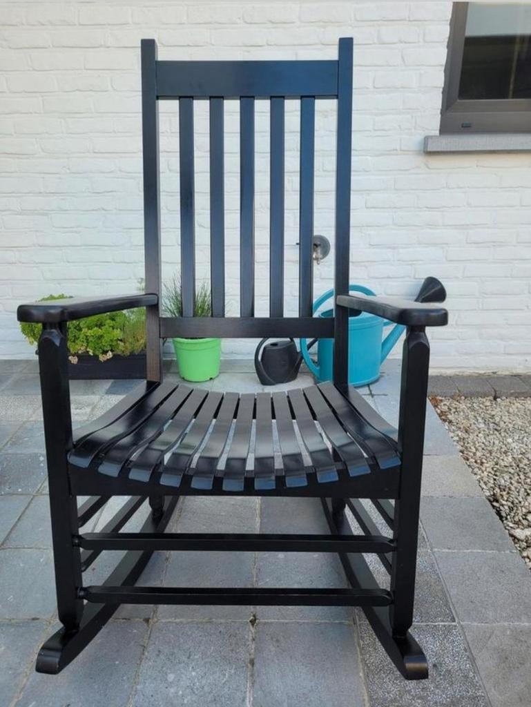 Fauteuil à bascule noir, Maison & Meubles, Chaises, Enlèvement