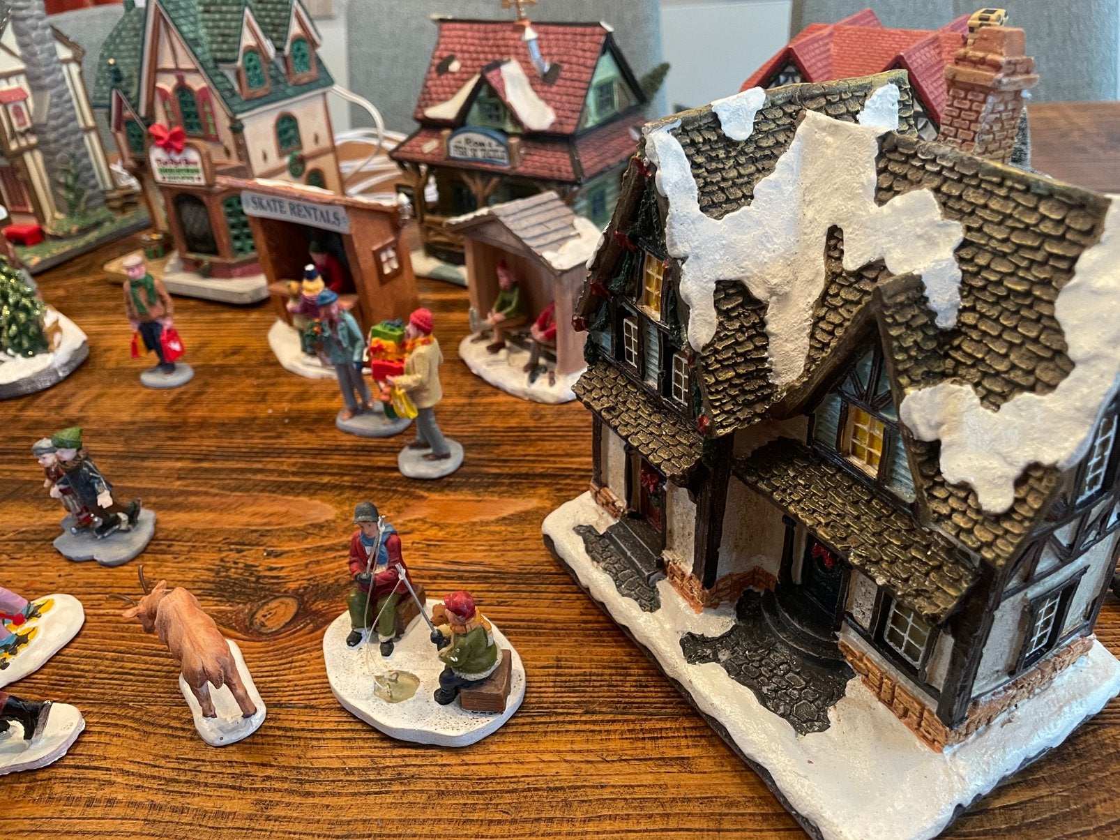 Compleet miniatuur kerstdorp, Enlèvement, Comme neuf