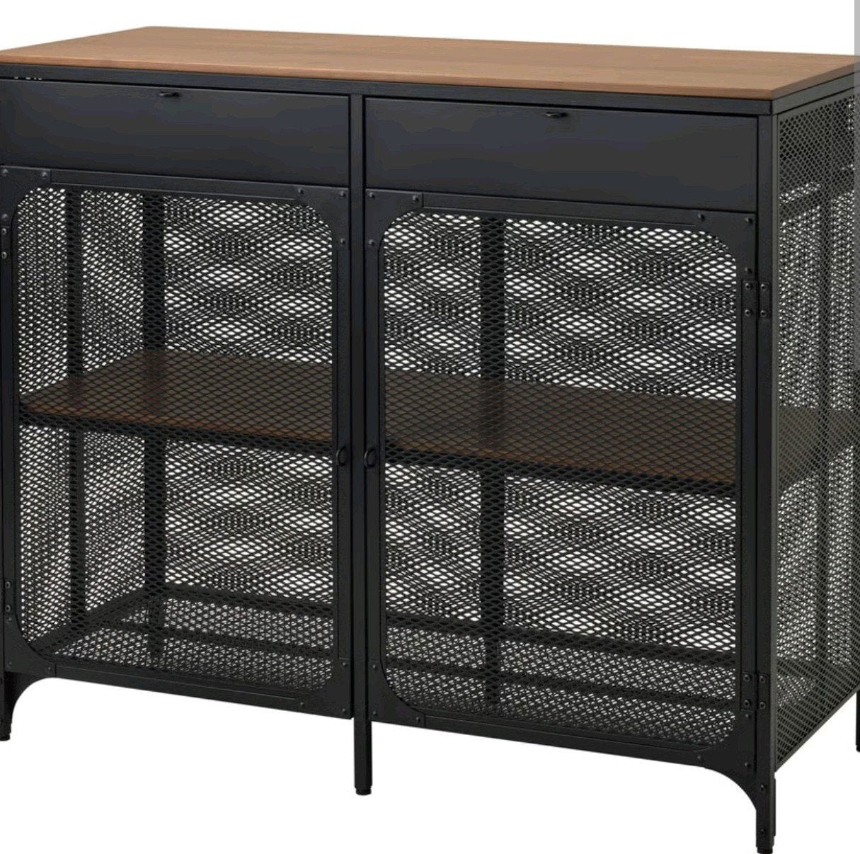 Buffet + plank, Ophalen, Rustique + industriel, Zo goed als nieuw, Minder dan 100 cm