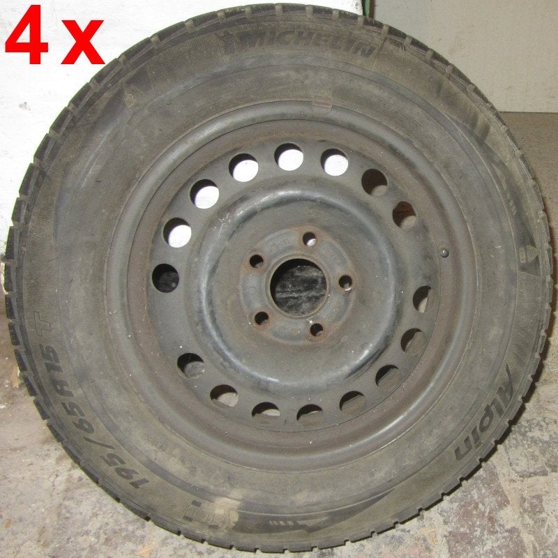 4 x 110/65,1/ET 43/15 inch stalen velgen (Zafira A), Auto-onderdelen, Banden en Velgen, Ophalen, Gebruikt, 15 inch, Velg(en)