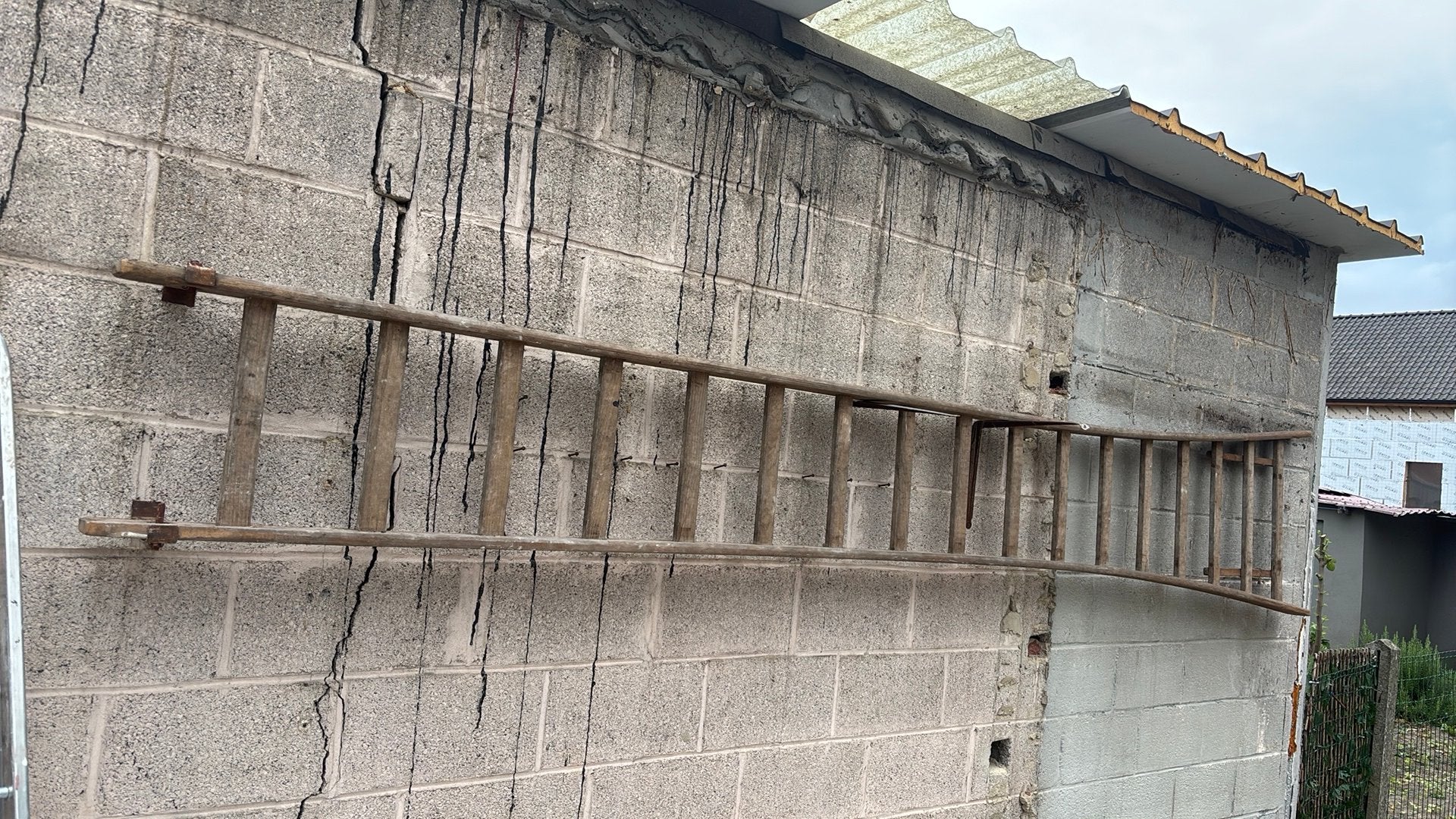 Stevige Houten ladder, Ophalen, Gebruikt, Ladder, 2 tot 4 meter