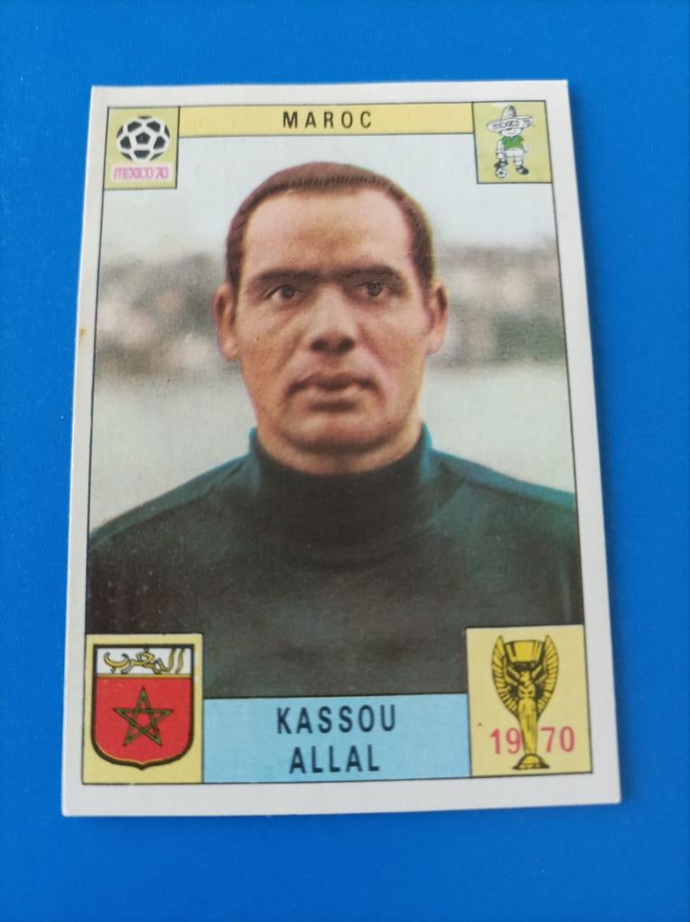 Panini Mexico 70, kassou Allal Marokko, Ophalen of Verzenden
