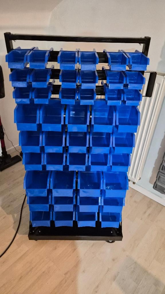 Datona mobiele opbergplank met bakken, Ophalen, Nieuw