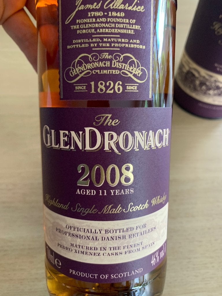 Whisky Glendronach PX 2008-2019, Enlèvement, Neuf, Pleine