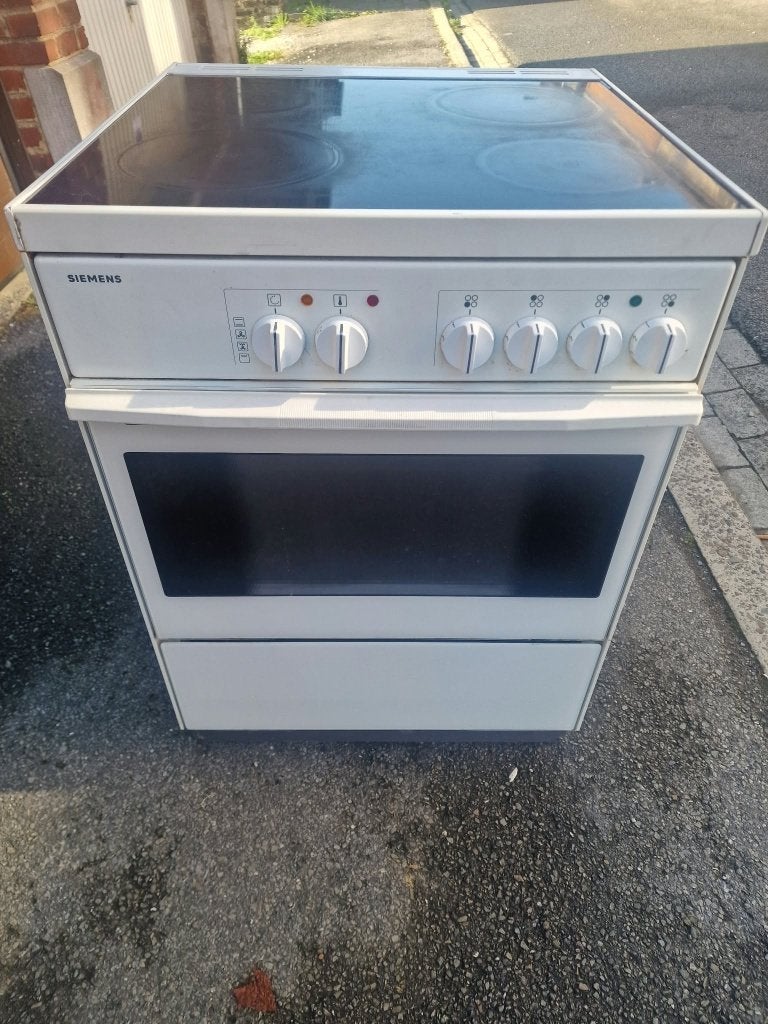 Cuisinière électrique céramique siemens, Siemens, Enlèvement, Utilisé, Air chaud