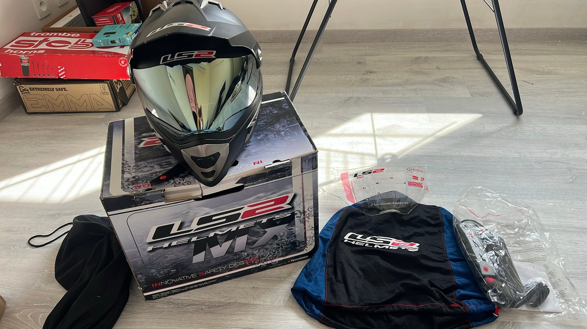 Ls2 Helm MX Zonvisier, Motoren, Kleding | Motorhelmen, Offroadhelm, Dames, XL, Tweedehands