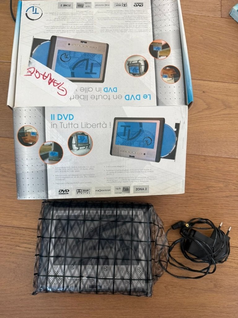 Lecteur DVD portable écran 7" TV Project testé avec boîte, Autres marques, Enlèvement ou Envoi, Utilisé, Lecteur DVD