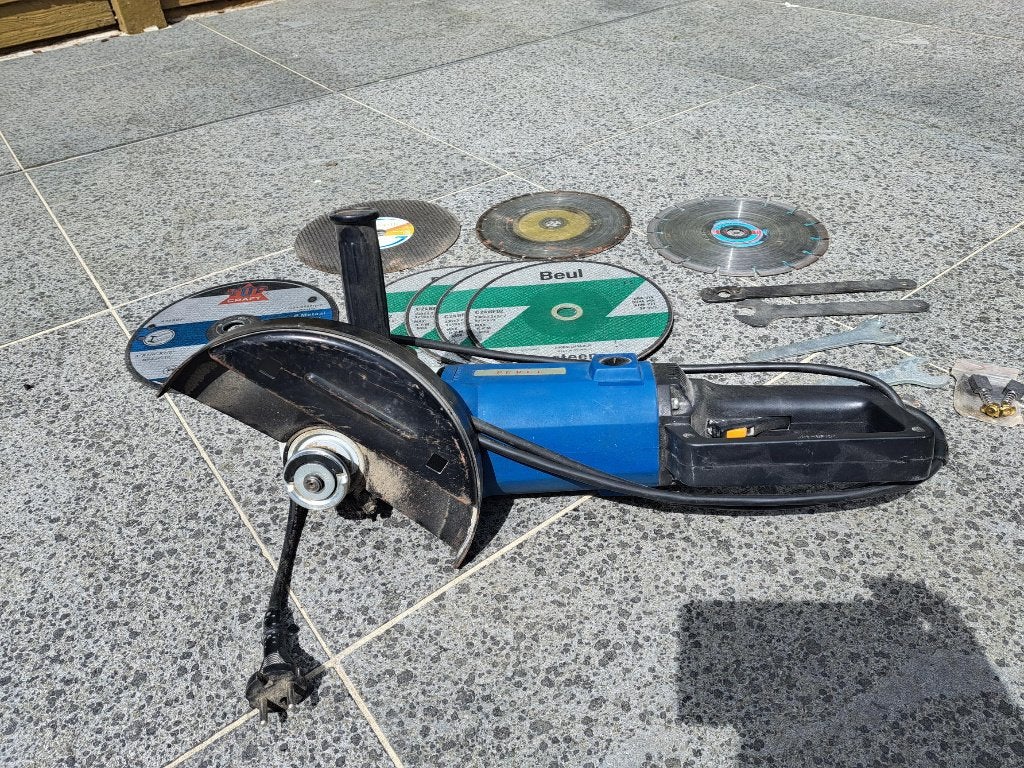 haakse slijper, Doe-het-zelf en Bouw, Gereedschap | Slijpmachines, Ophalen, Gebruikt, 1000 watt of meer, Haakse handslijpmachine