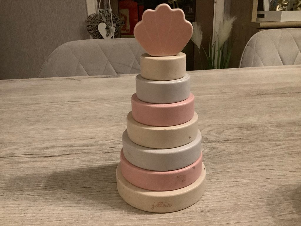 Tour d'empilage de jouets en bois, Enlèvement ou Envoi, Utilisé, Puzzles
