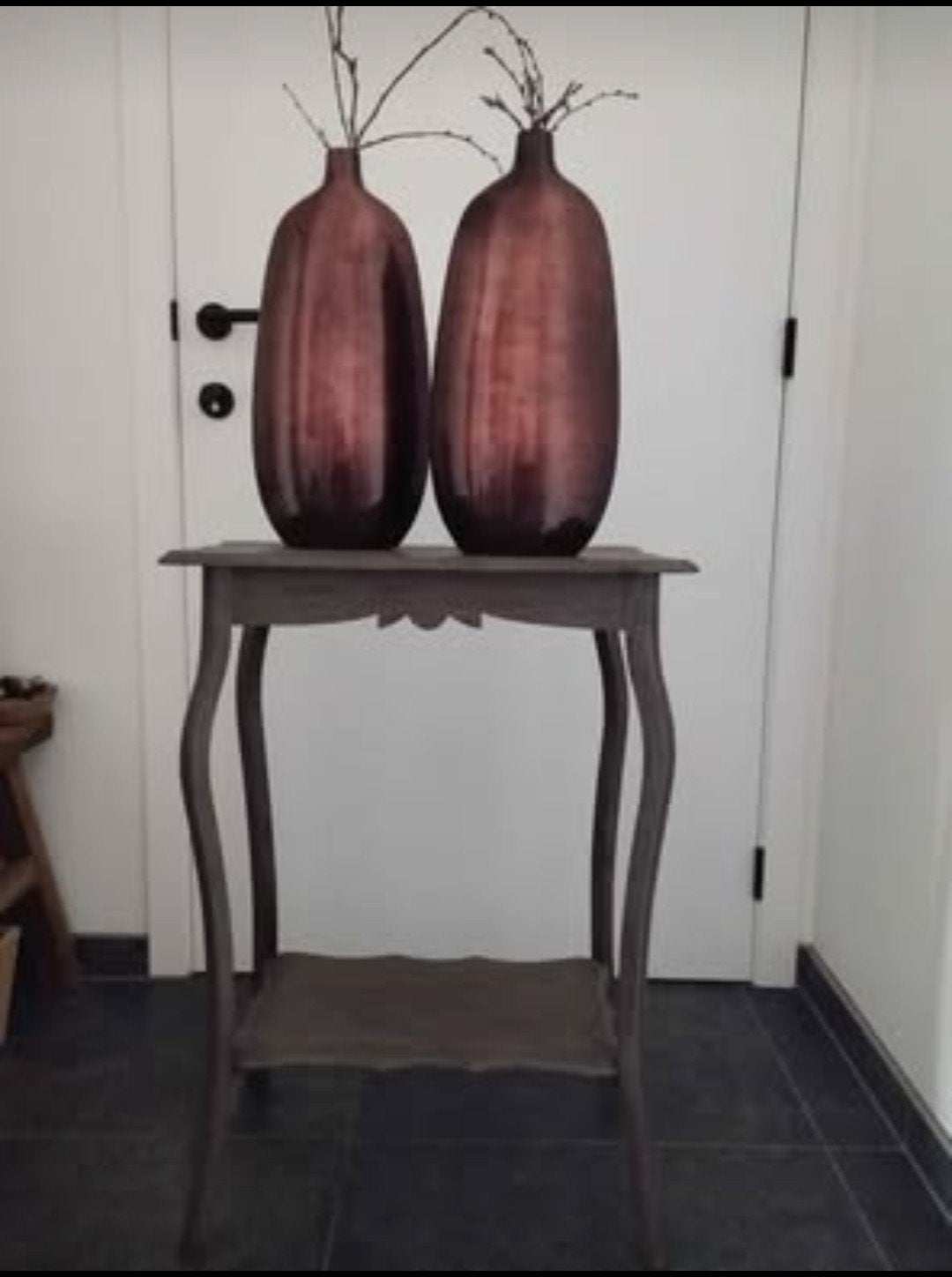 Decoratief tafeltje met vazen, Ophalen