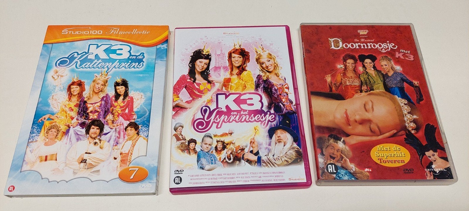 3 DVD'S - Studio 100 - originele K3, Enlèvement ou Envoi