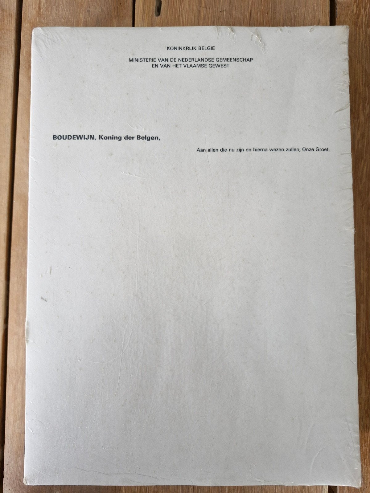 Briefpapier Koning Boudewijn, Verzamelen, Ophalen