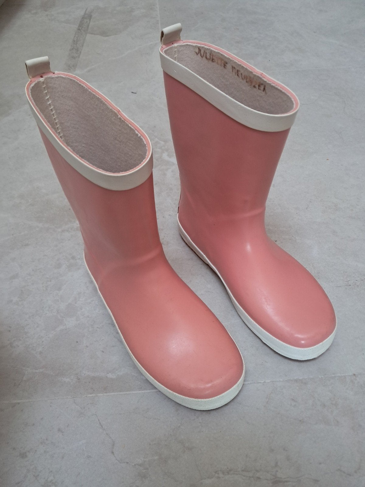 Roze regenlaarzen Landrover maat 34 NIEUW, Ophalen