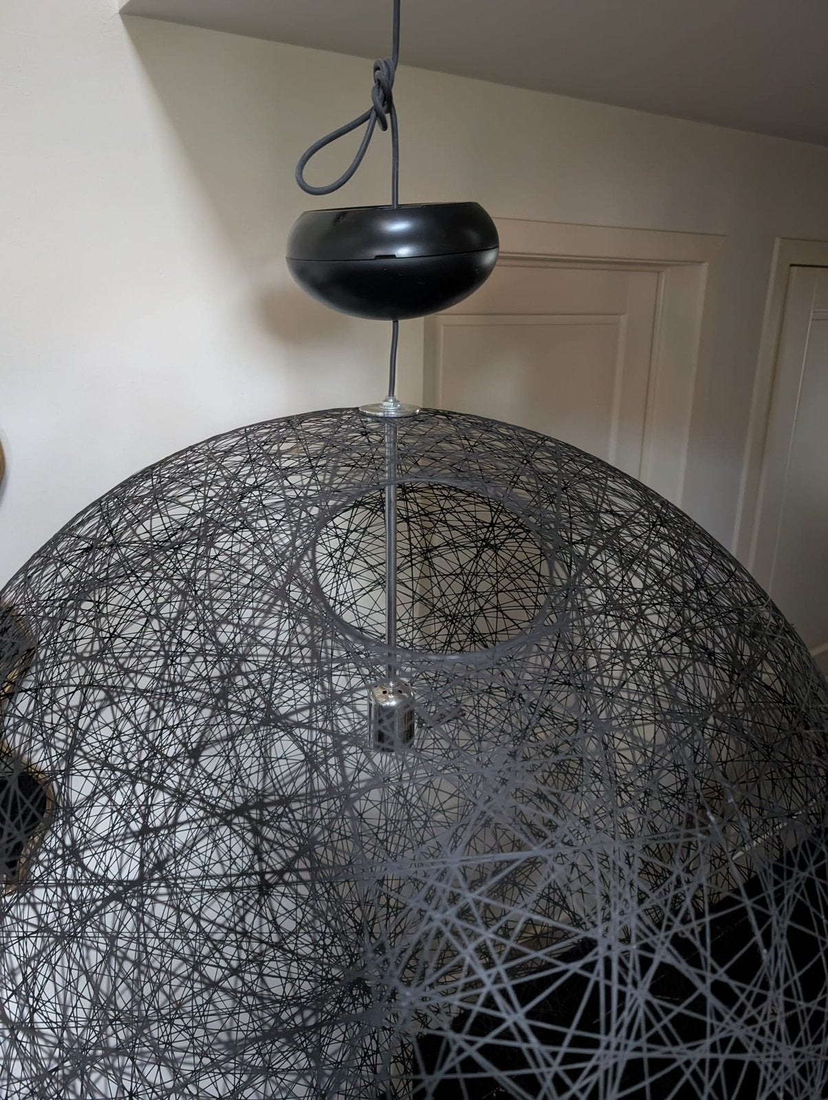 Moooi Random light Medium 80 cm diameter zwart, Huis en Inrichting, Ophalen, Zo goed als nieuw
