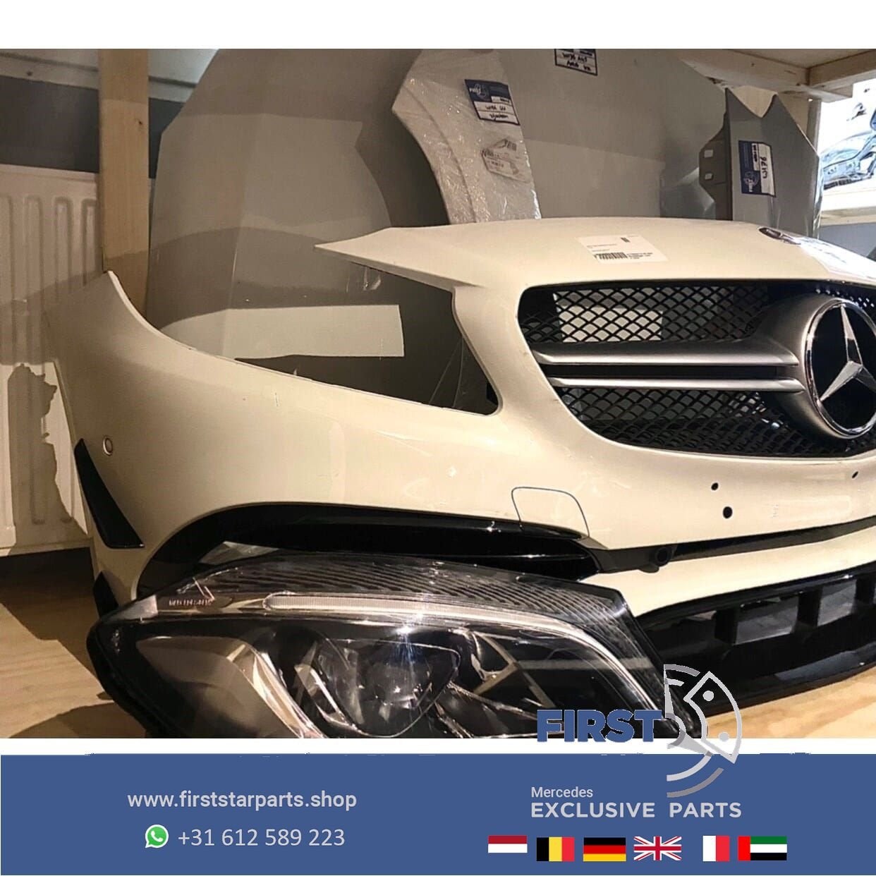 W176 A45 AMG FACELIFT PERFORMANCE VOORKOP WIT Mercedes A 45, Utilisé, -, Avant, -