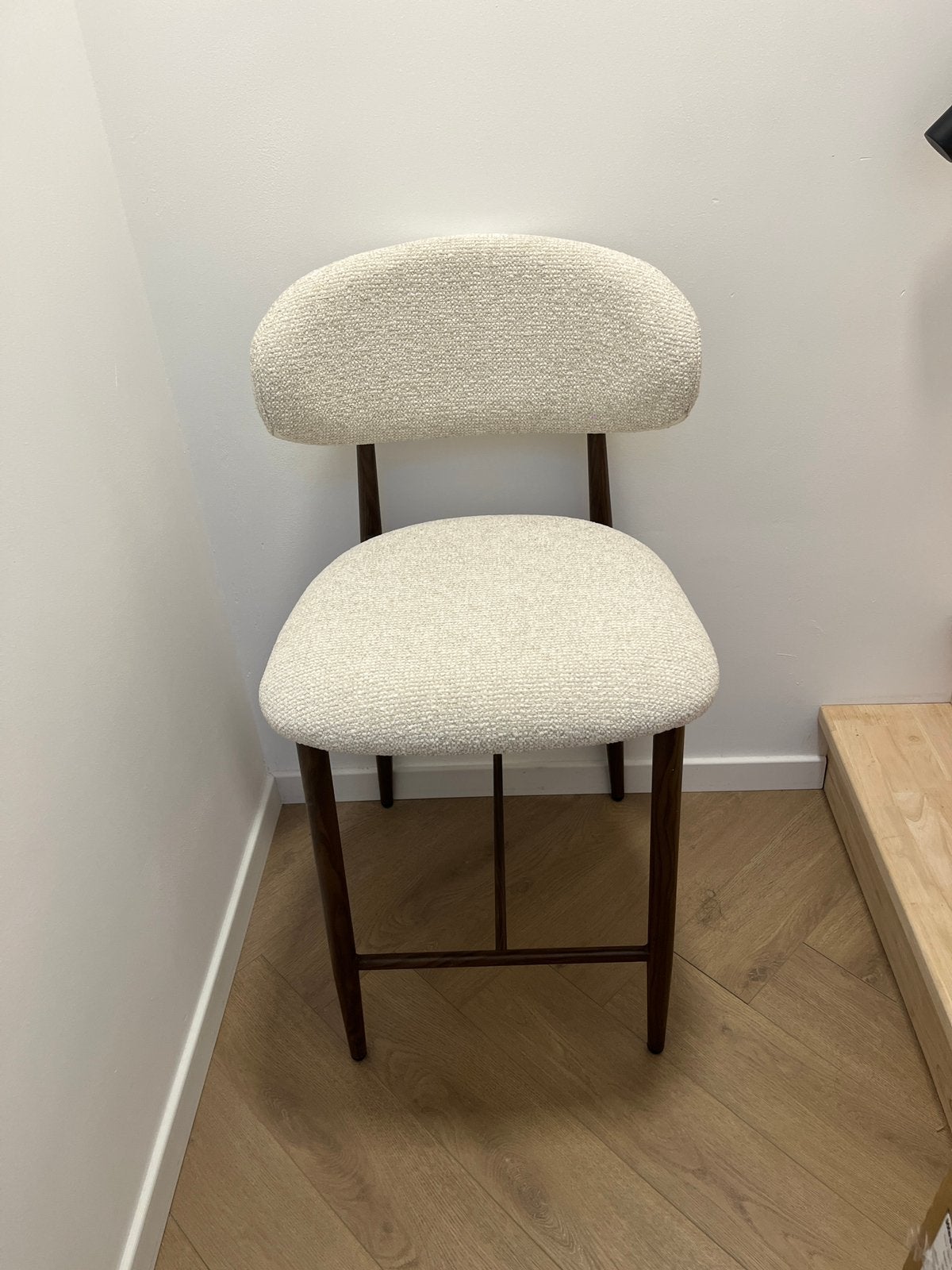 Beige teddy barstoel, Ophalen, Nieuw