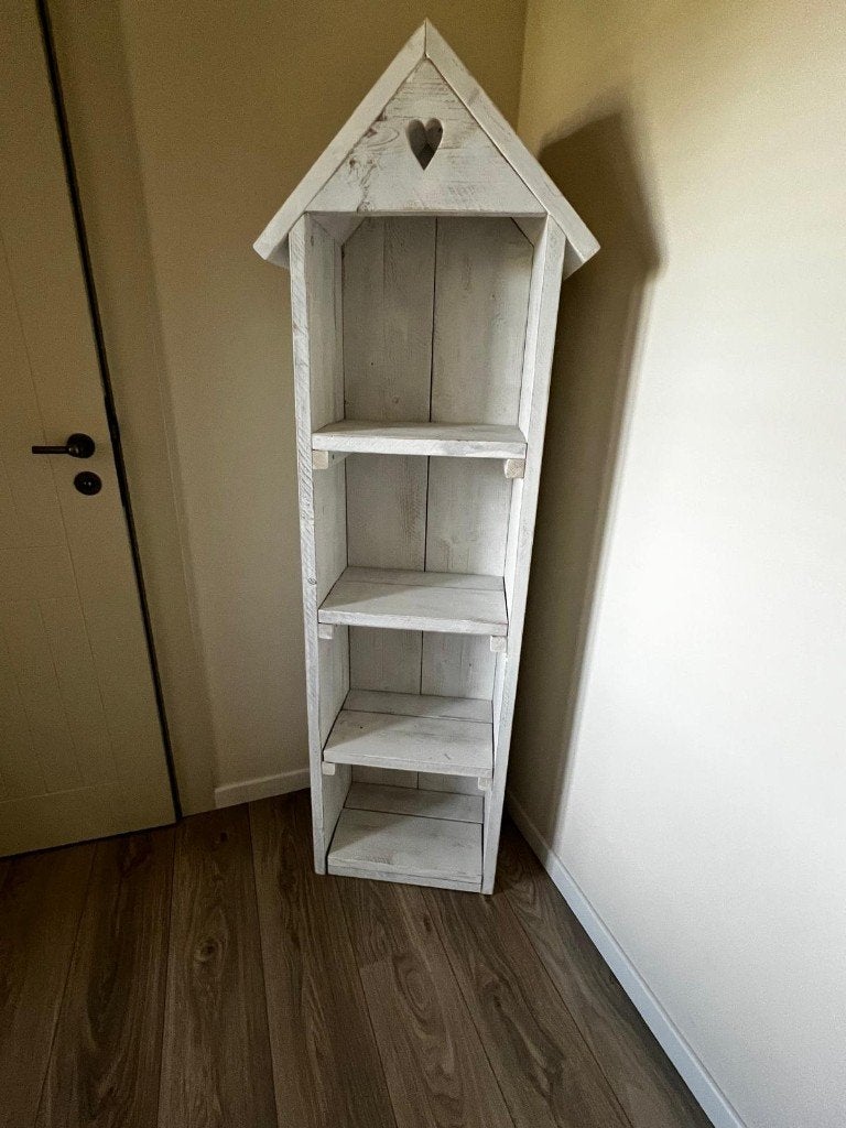 Stoere boekenkast in steigerhout – perfecte staat, 25 à 50 cm, Comme neuf, Landelijk, Avec tiroir(s)