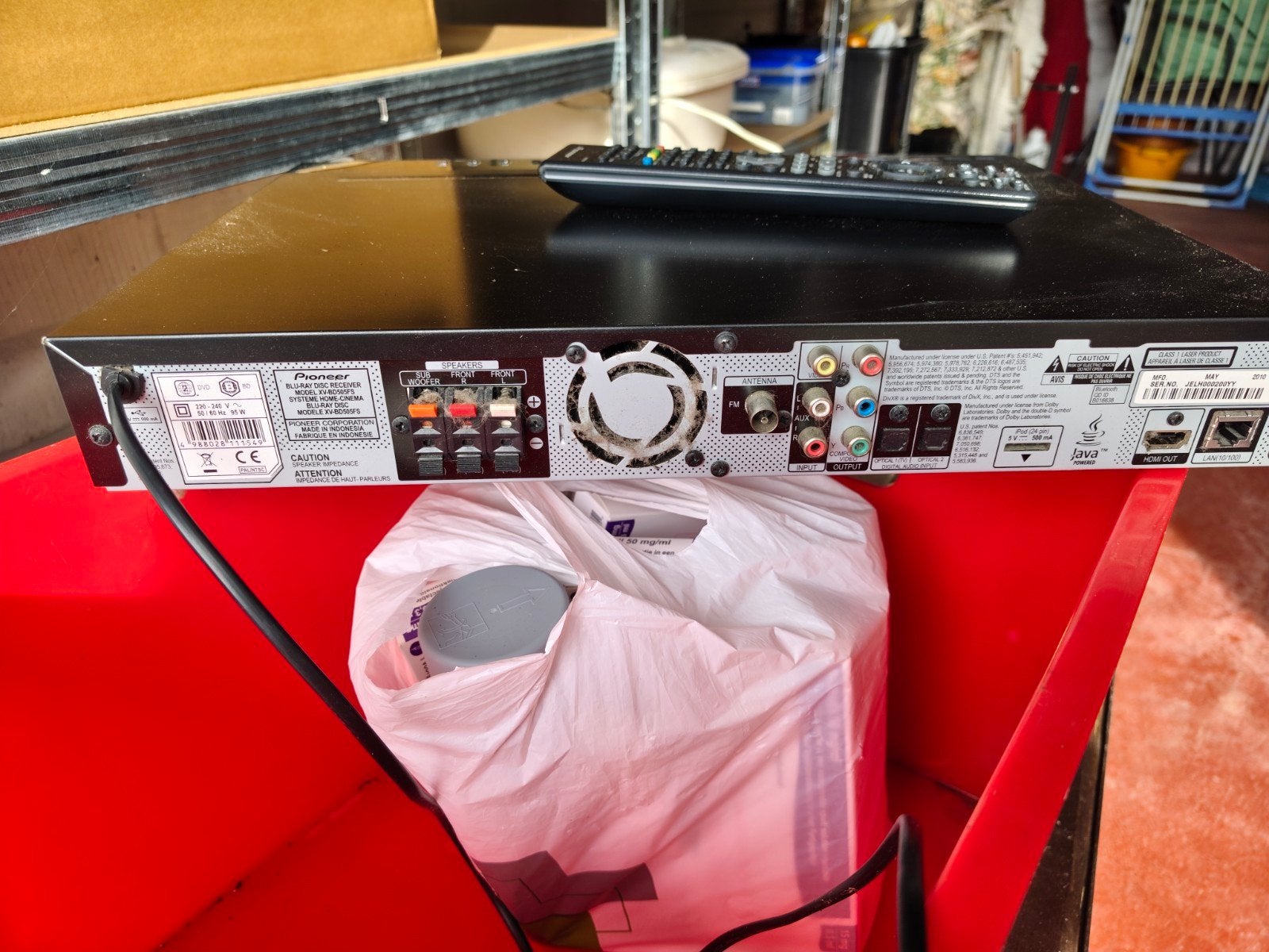 2 boxen en basbox Samsung, 300w, versterker Pioneer, Muziek en Instrumenten, Ophalen, Gebruikt, Pioneer