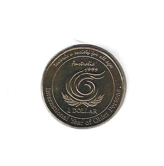 Australië, 1 Dollar 1999, Intern. Year of Older Persons., Timbres & Monnaies, Enlèvement ou Envoi, Monnaie en vrac