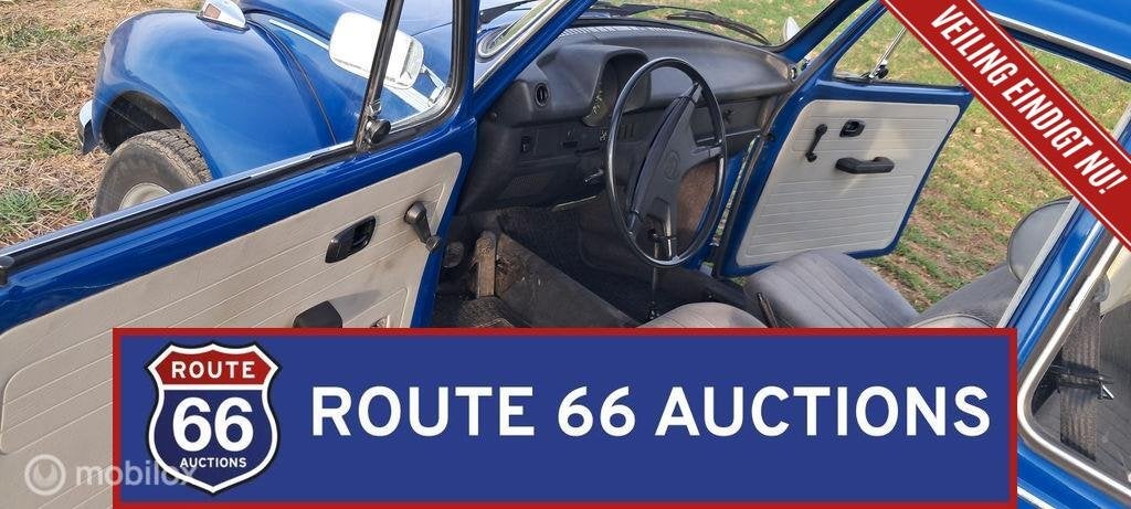 Volkswagen Beetle 1303 | 1973 | Route 66 Auctions, Auto's, Volkswagen, Zwart, Bedrijf, Handgeschakeld