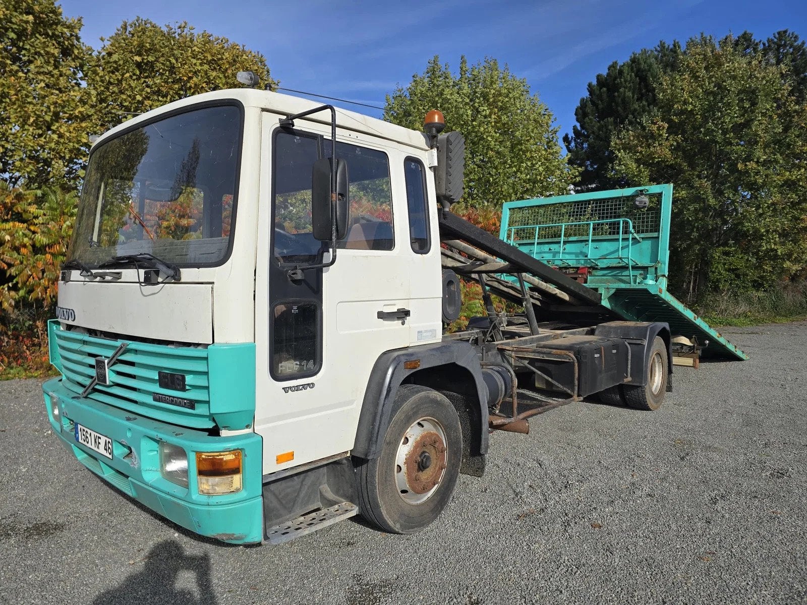 Volvo FL 614 / Fiault afschuifplateau (bj 1994), Auto's, Achterwielaandrijving, Bedrijf, Volvo, Te koop