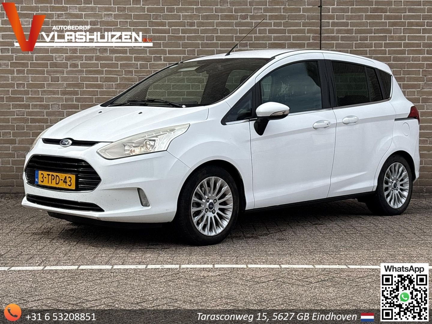 Ford B-Max 1.0 EcoBoost Titanium | Cruise | Climate | Trekha, Auto's, Ford, Monovolume, B-Max, Wit, Bedrijf