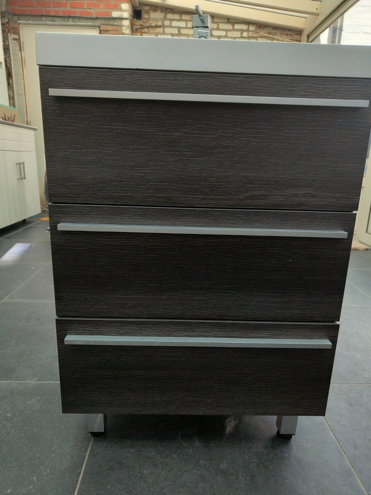 badkamermeubel met lavabo, Ophalen, Gebruikt, 50 tot 100 cm, 3 of 4 laden