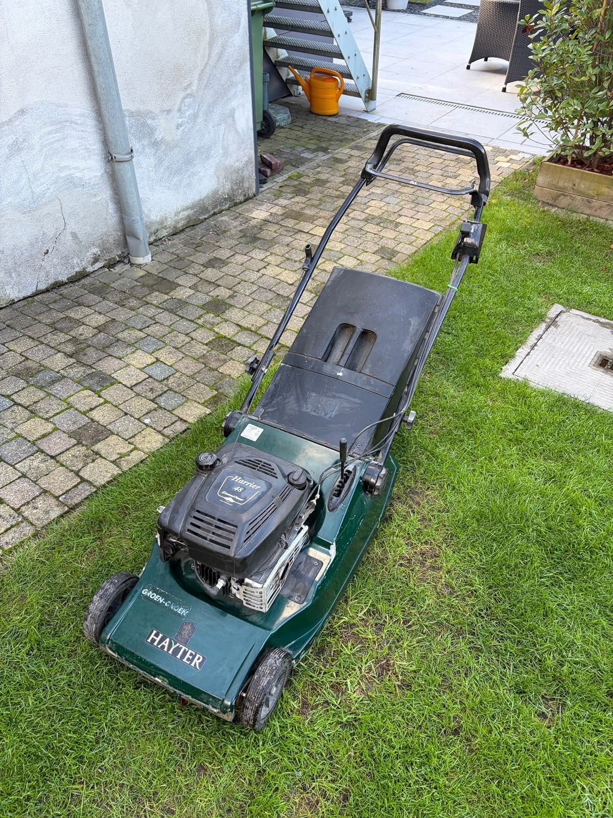 Grasmachine Hayter met well, Tuin en Terras, Ophalen, Gebruikt