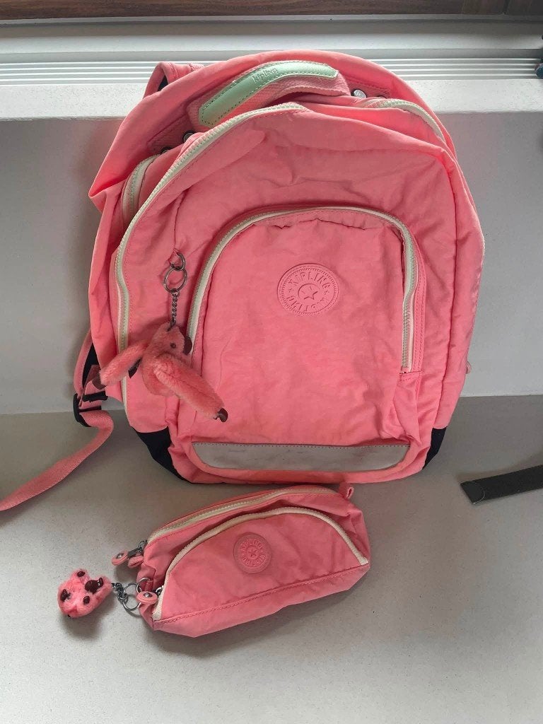 Boekentas met pennenzak Kipling, Handtassen en Accessoires, Tassen | Schooltassen, Ophalen, Gebruikt