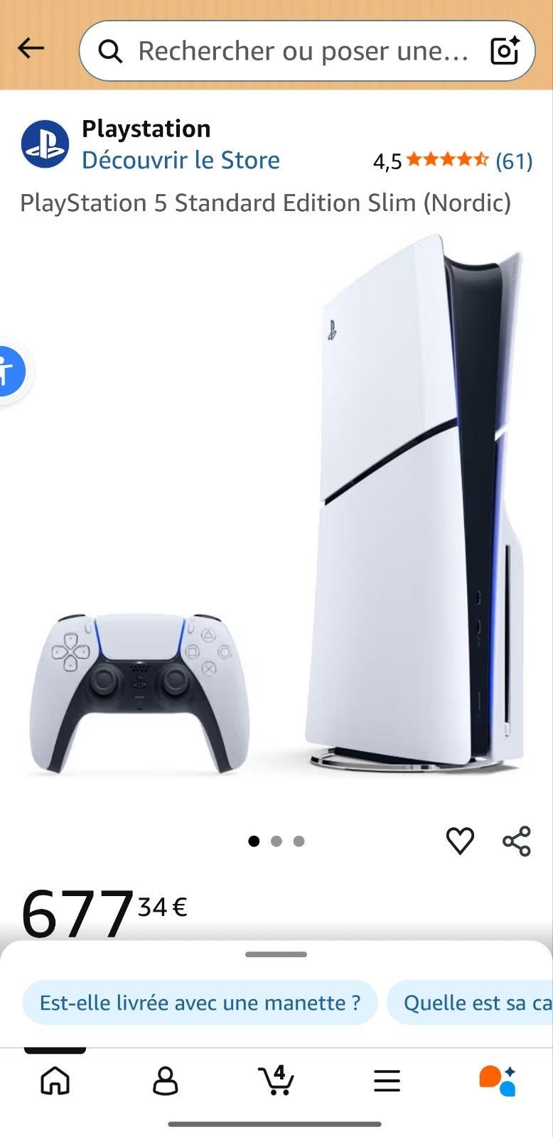PlayStation 5 slim disque lecteur, Enlèvement, Utilisé, Playstation 5