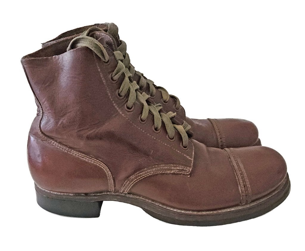 WW2 US army type 2 service shoes 7c, Verzenden, Landmacht, Kleding of Schoenen