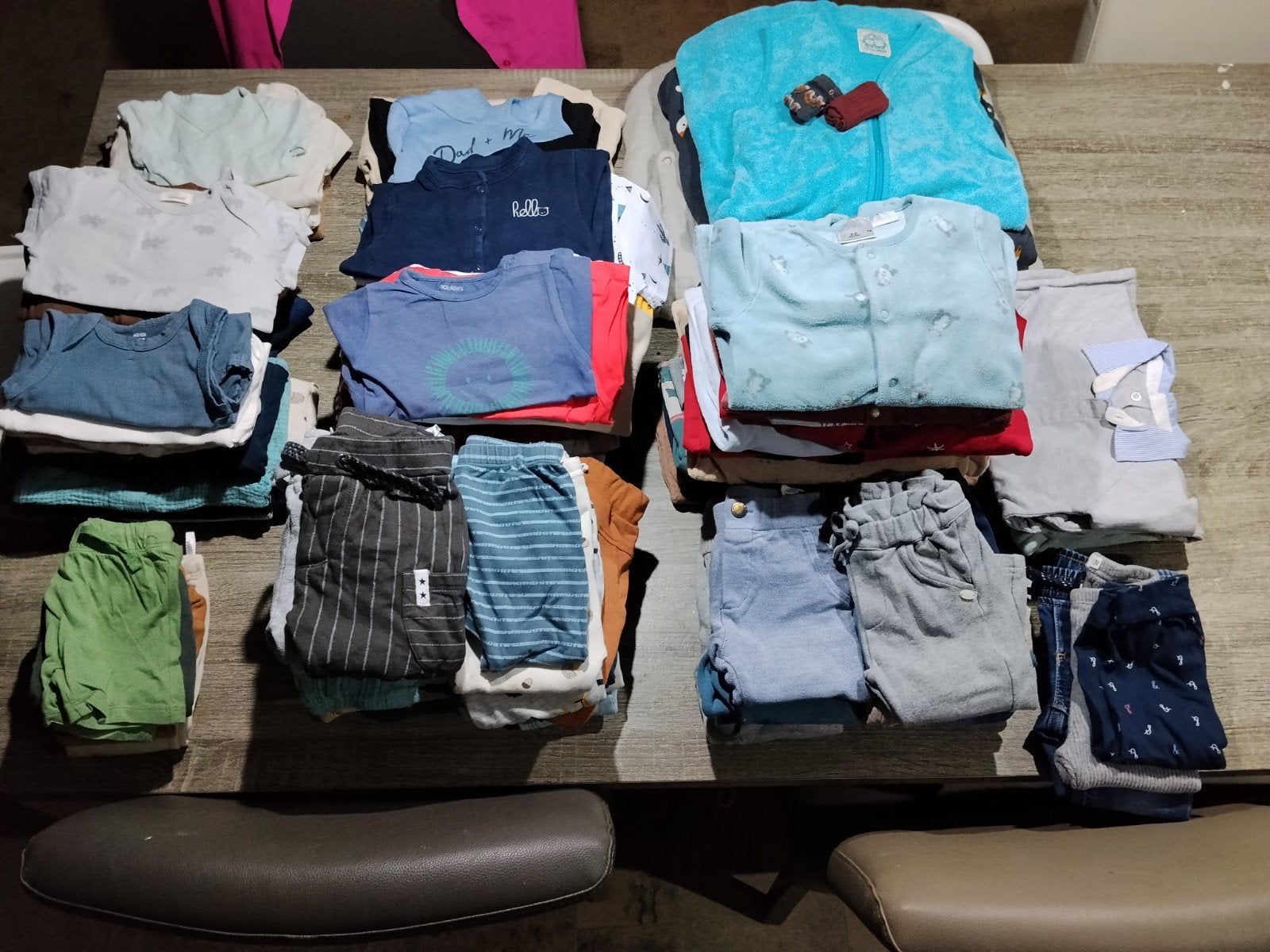 pakket babykledij 150 stuks - jongen - 62 t.e.m 80, Ophalen of Verzenden