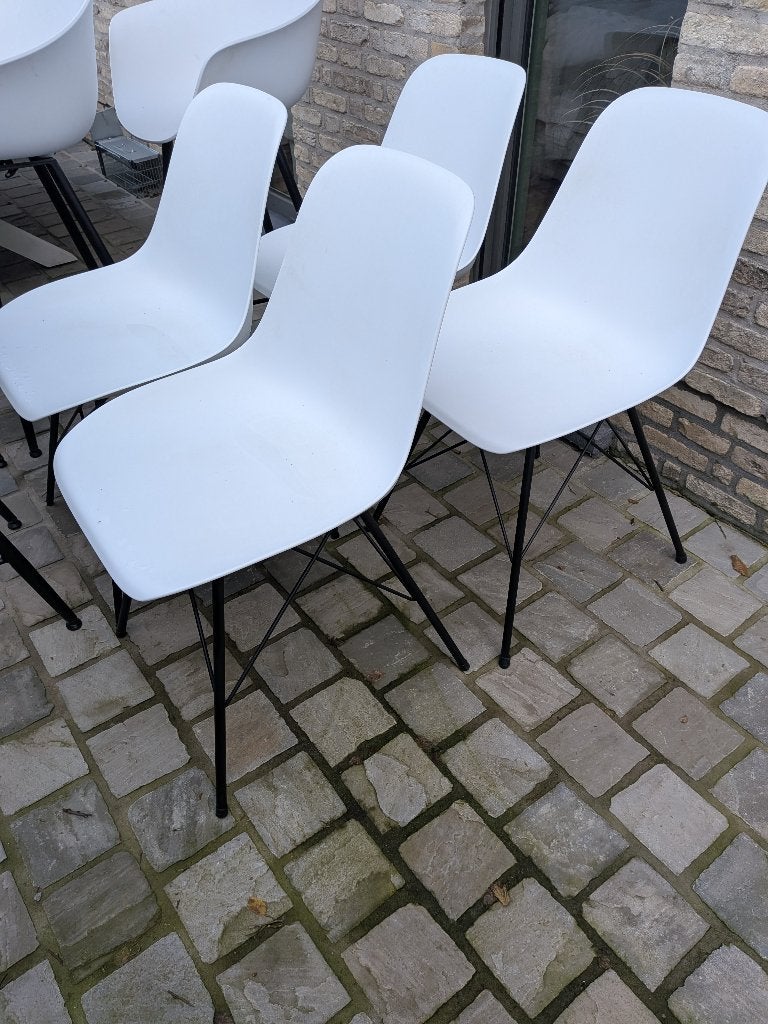 Stoelen, Maison & Meubles, Enlèvement, Utilisé, Blanc, Synthétique