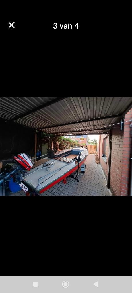 Boot met trailer, Enlèvement, Utilisé, Polyester, 1.90 mètres