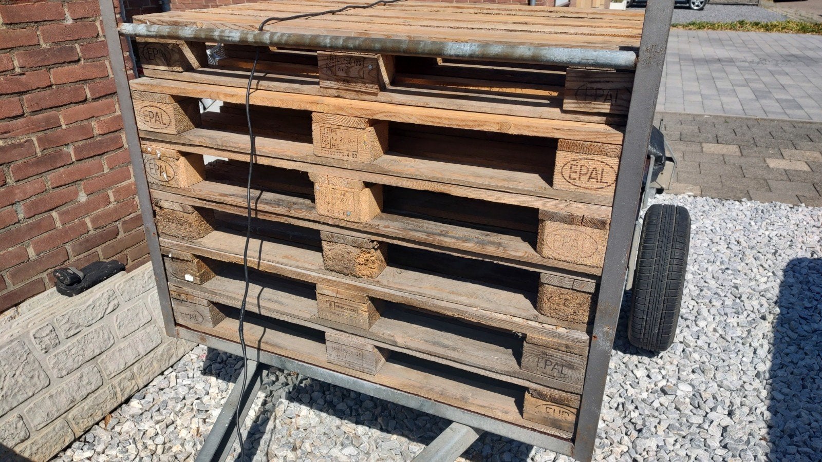 Te Koop Europallets, Doe-het-zelf en Bouw, Hout en Planken, Ophalen