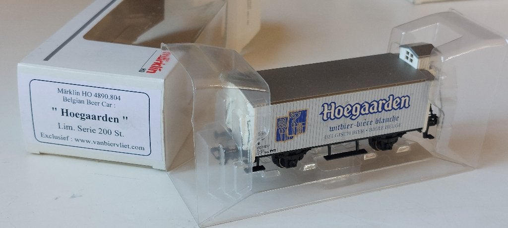 SNCB/NMBS MARKLIN BELGIAN BEER CAR*HOEGAARDEN*HO*AC, Hobby & Loisirs créatifs, Neuf, Analogique, Courant alternatif, Wagon