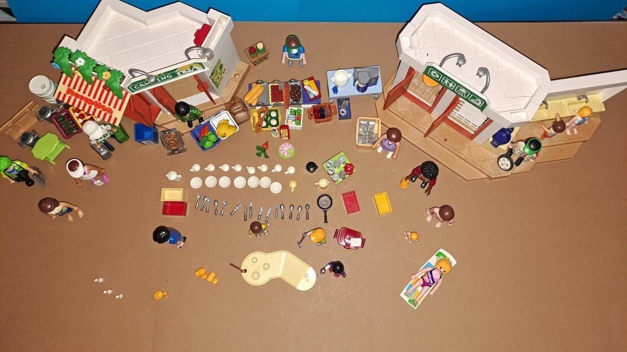 lot playmobil camping, Enlèvement, Utilisé, Pièces détachées, Autres types